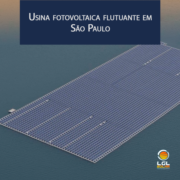 Usina fotovoltaica flutuante